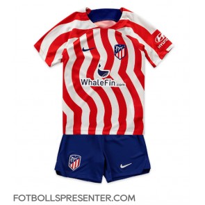 Atletico Madrid Hemmatröja Barn 2022-23 Kortärmad (+ korta byxor)